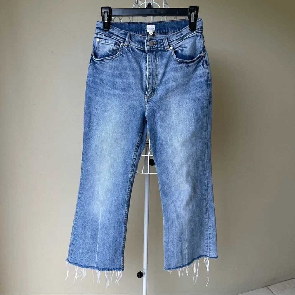 La Vie Rebecca Taylor Sylvie Straight-Leg Jeans washed blue size 26
